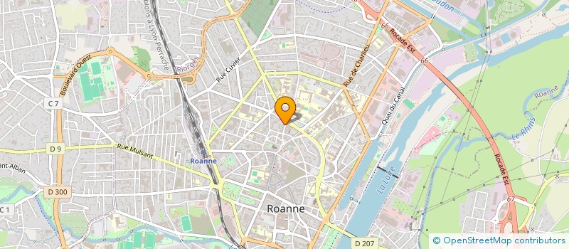 localisation de l'entreprise OTR à ROANNE