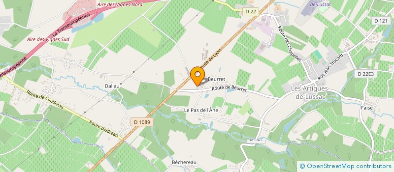 localisation de l'entreprise OTR CONSTRUCTION  LES ARTIGUES-DE-LUSSAC