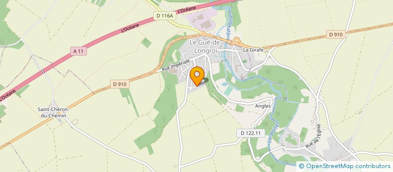 localisation de l'entreprise OTRANS à LE GUE-DE-LONGROI