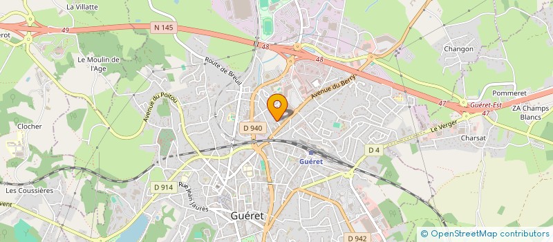 localisation de l'entreprise OTT à GUERET