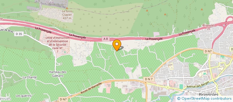 localisation de l'entreprise OTTAVIANI ET FILS à BRIGNOLES