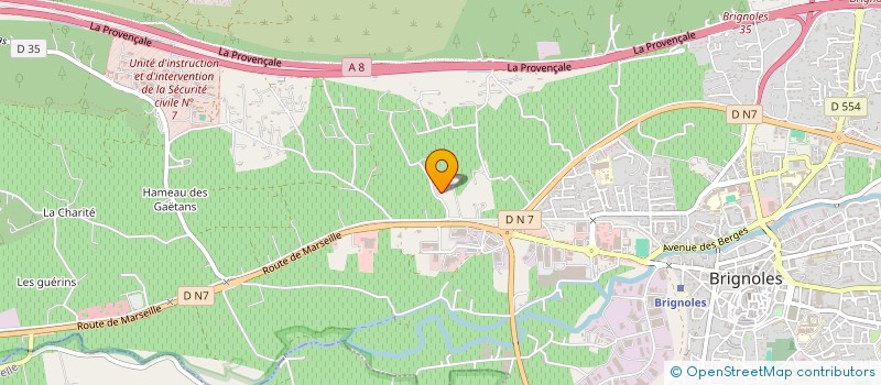localisation de l'entreprise OTTAVIANI TERRASSEMENT à BRIGNOLES