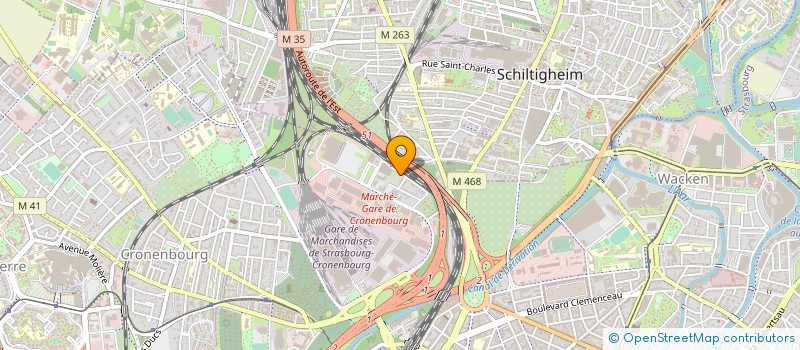 localisation de l'entreprise OTTELEC à STRASBOURG