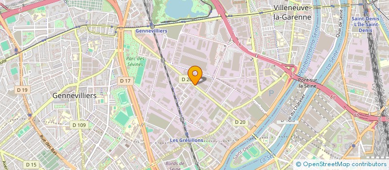 localisation de l'entreprise OTTO'GO à GENNEVILLIERS