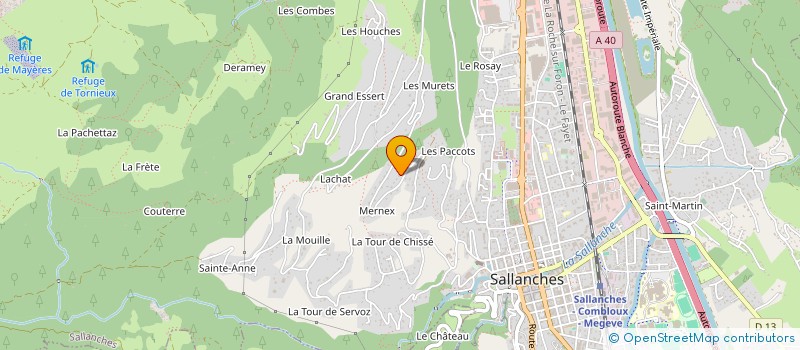 localisation de l'entreprise OTTREV à SALLANCHES