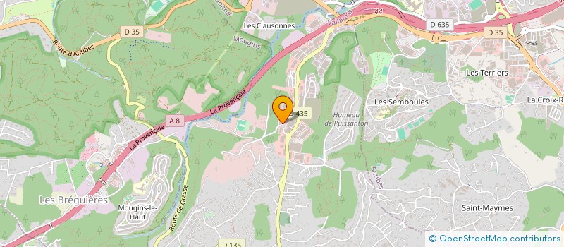 localisation de l'entreprise OTULAA  VALLAURIS