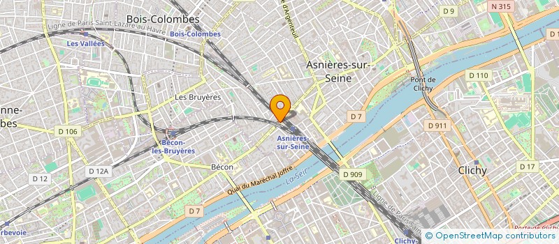 localisation de l'entreprise OTW FOOD à ASNIERES-SUR-SEINE