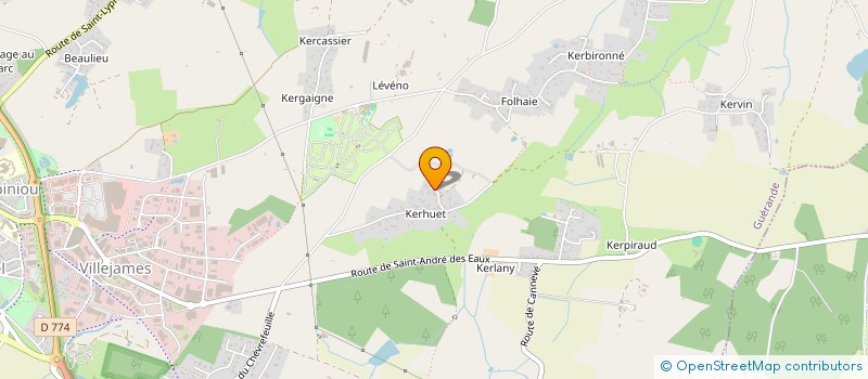 localisation de l'entreprise OTWT à GUERANDE