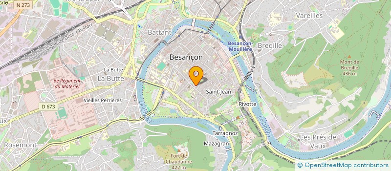 localisation de l'entreprise OU BIEN à BESANCON