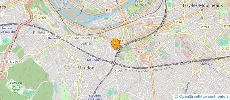 localisation de l'entreprise OU LALA  MEUDON