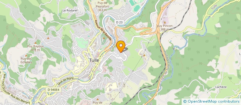 localisation de l'entreprise OUABA ELAGAGE ET SERVICES  TULLE