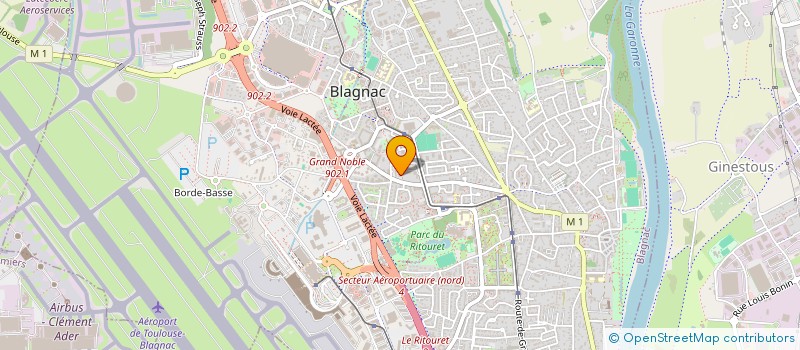 localisation de l'entreprise OUAFI à BLAGNAC