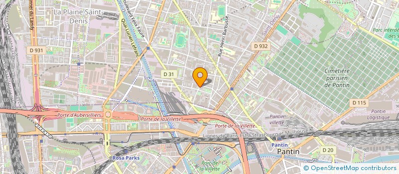 localisation de l'entreprise OUAGUENOUN  AUBERVILLIERS