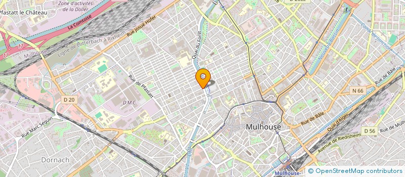 localisation de l'entreprise OUAHID 68  MULHOUSE