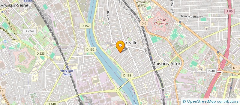 localisation de l'entreprise OUAJI TRANSPORT à ALFORTVILLE