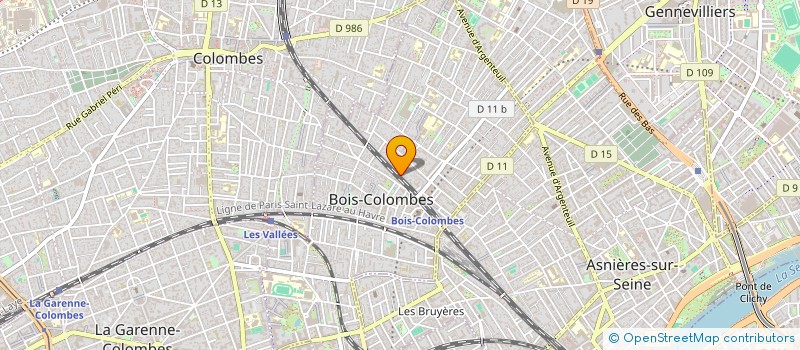 localisation de l'entreprise OUAKNINE YS à BOIS-COLOMBES
