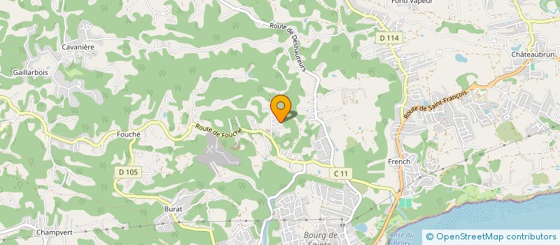 localisation de l'entreprise OUAL SCI  SAINTE-ANNE