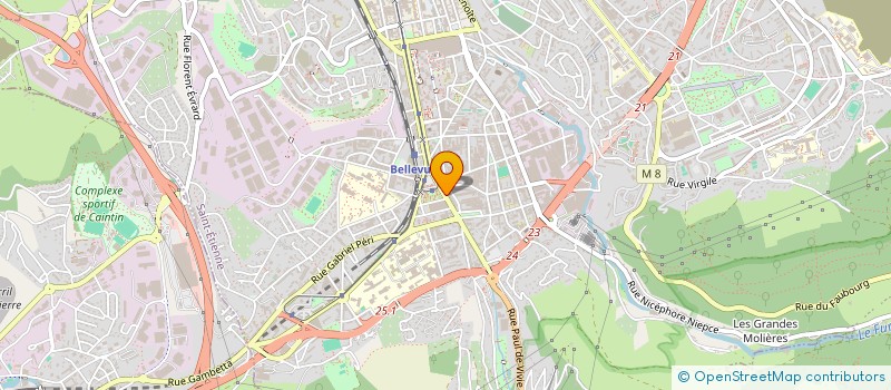 localisation de l'entreprise OUALI PRESSE  SAINT-ETIENNE