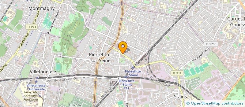 localisation de l'entreprise OUALI TRANS SERVICE  PIERREFITTE-SUR-SEINE