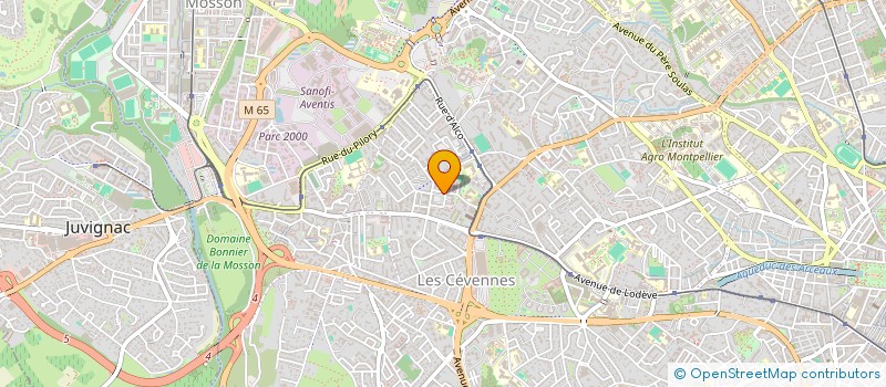 localisation de l'entreprise OUALICH ATHLETIC à MONTPELLIER