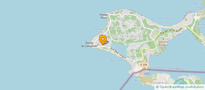 localisation de l'entreprise OUALICHI GOURMET  SAINT-MARTIN