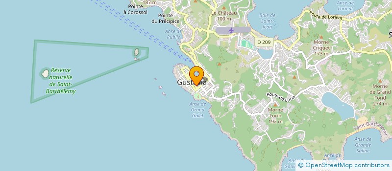 localisation de l'entreprise OUANALAO à SAINT BARTHELEMY