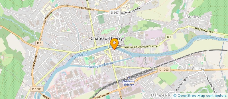 localisation de l'entreprise OUANES à CHATEAU-THIERRY