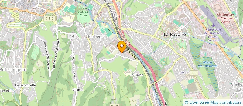 localisation de l'entreprise OUAR PLOMBERIE à LA RAVOIRE