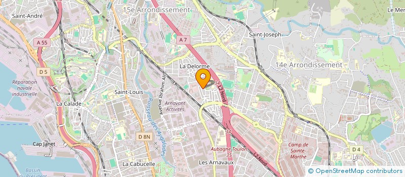 localisation de l'entreprise OUARET à MARSEILLE 15EME