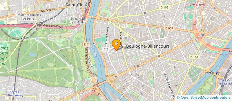 localisation de l'entreprise OUASICS INGENIERIE à BOULOGNE-BILLANCOURT