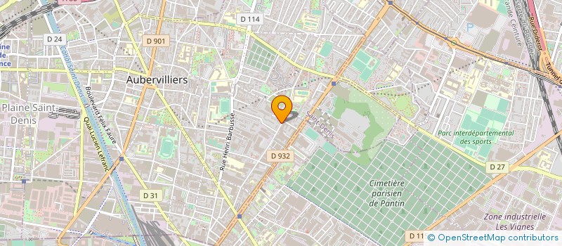 localisation de l'entreprise OUASSIM PERFECT TRANS  AUBERVILLIERS