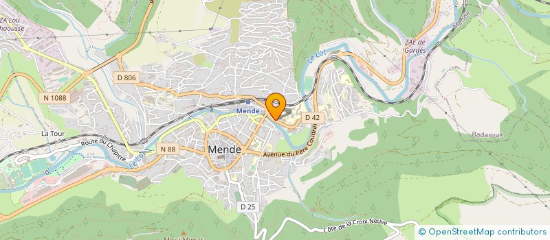 localisation de l'entreprise OUATE ISOLOZERE à MENDE