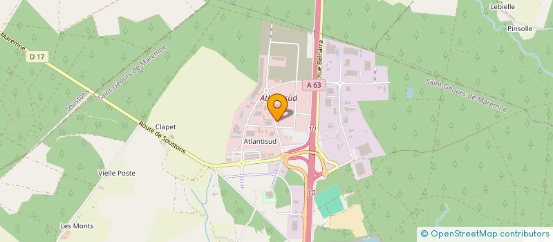 localisation de l'entreprise OUATIMMO à SAINT-GEOURS-DE-MAREMNE