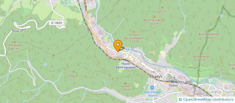 localisation de l'entreprise OUATINAGE D ALSACE à THANN