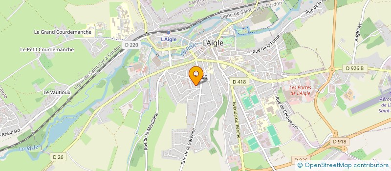localisation de l'entreprise OUATTARA FIBRE SERVICE à L'AIGLE
