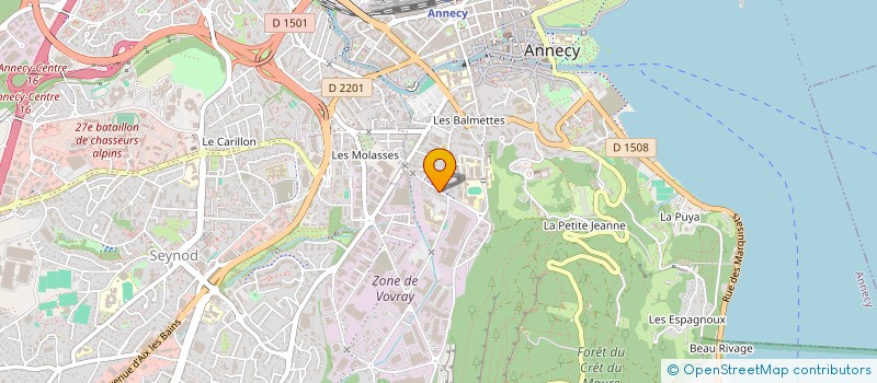 localisation de l'entreprise OUBADRISS FRERES à ANNECY