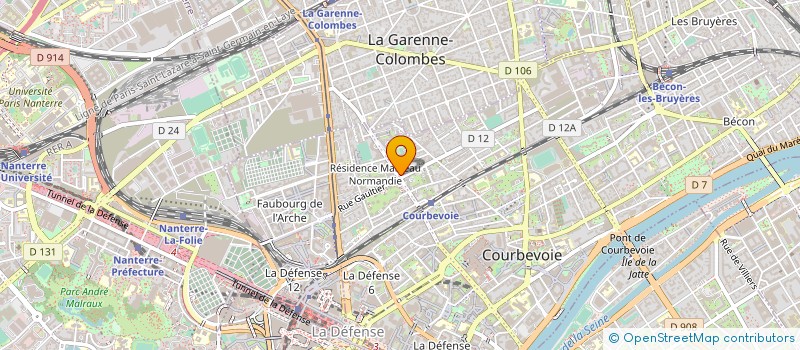 localisation de l'entreprise OUBELLA A LHOUSSINE M à COURBEVOIE
