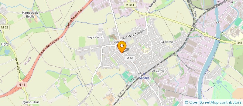 localisation de l'entreprise OUBRIZAM  SANTES