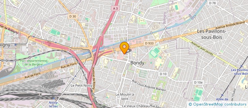 localisation de l'entreprise OUCHENE  BONDY