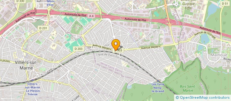 localisation de l'entreprise OUCHIBANE QLF  NOISY-LE-GRAND