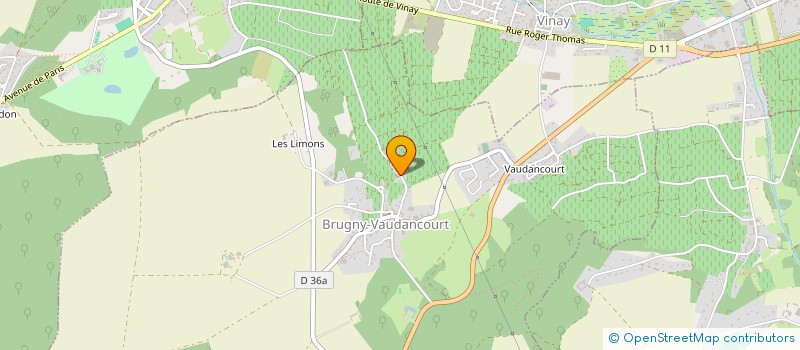 localisation de l'entreprise OUDART HUGOT  BRUGNY-VAUDANCOURT