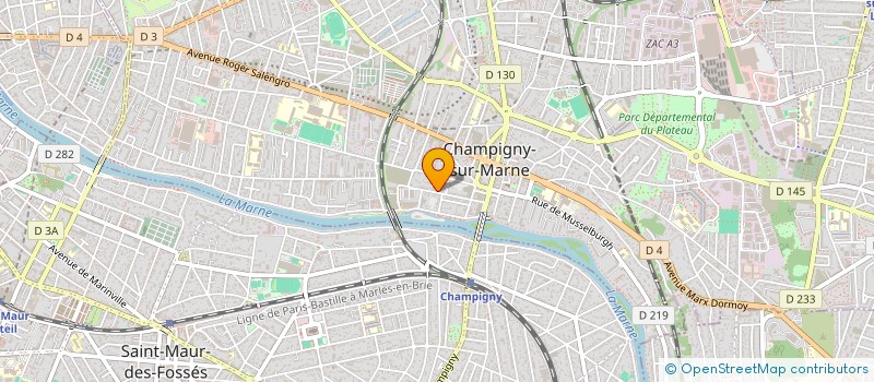 localisation de l'entreprise OUDEL SERVICES à CHAMPIGNY-SUR-MARNE