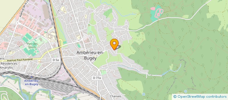 localisation de l'entreprise OUDELLE à AMBERIEU-EN-BUGEY