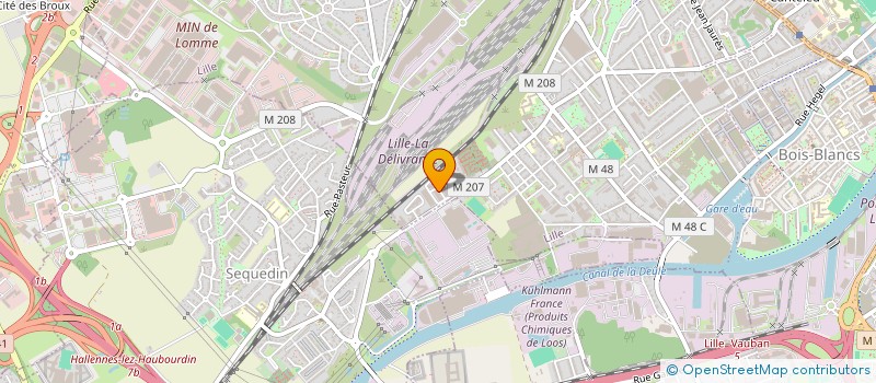 localisation de l'entreprise OUDIN JEAN MICHEL à LILLE