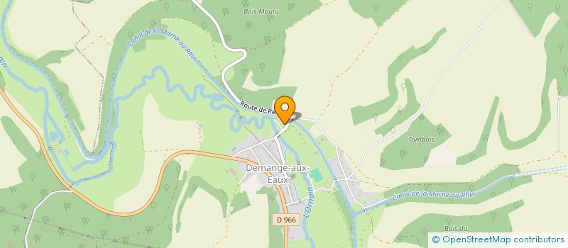 localisation de l'entreprise OUDINOT à DEMANGE-BAUDIGNECOURT