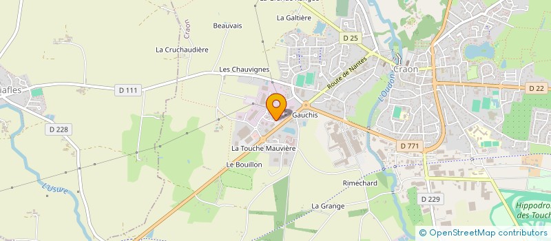 localisation de l'entreprise OUDON BIOGAZ à LIVRE-LA-TOUCHE