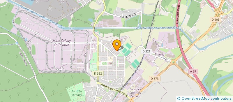 localisation de l'entreprise OUDOT JEAN-YVES  TAVAUX