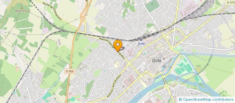 localisation de l'entreprise OUDOT SERRURERIE à DOLE