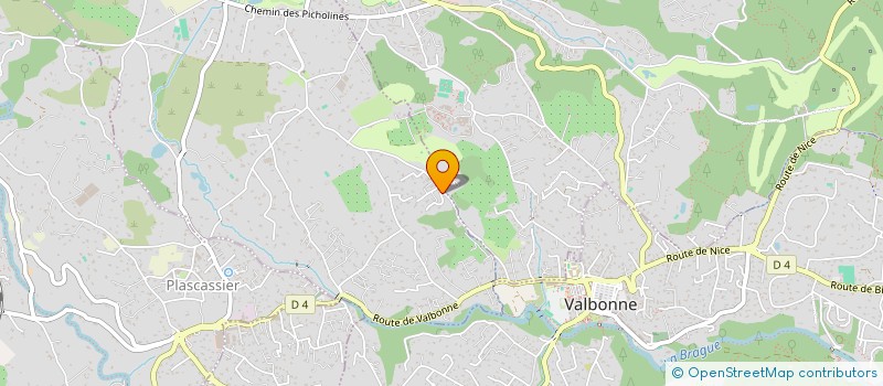 localisation de l'entreprise OUED RIOU  CHATEAUNEUF-GRASSE