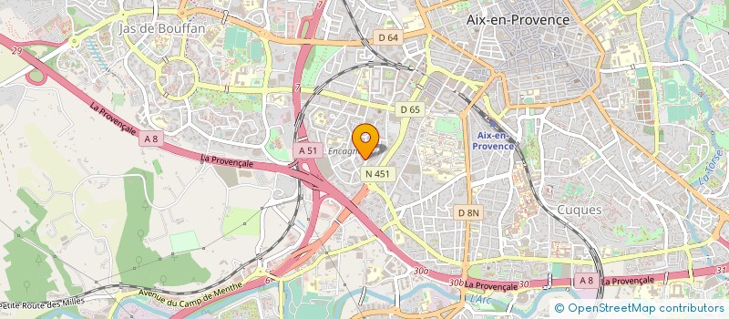 localisation de l'entreprise OUERFELLI DISTRIBUTIONS à AIX-EN-PROVENCE